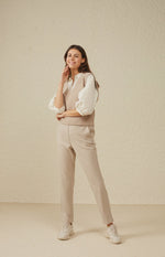Soft Straight Pant - Pure Cashmere Brown