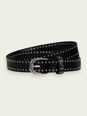 Leather Belt with Studs