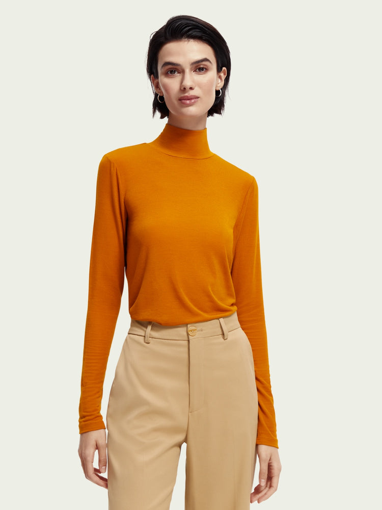 Long Sleeve Turtleneck Top